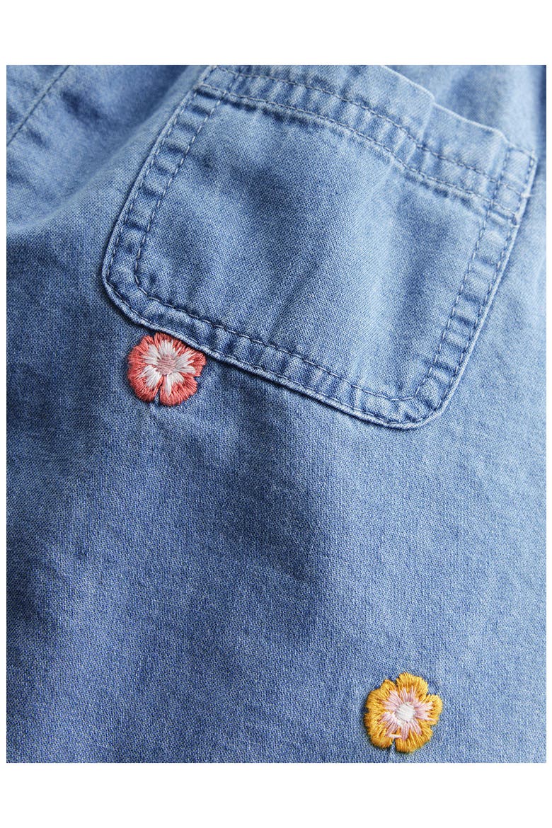 Kids' Embroidered Chambray Trousers, Alternate, color, EMBROIDERED CHAMBRAY