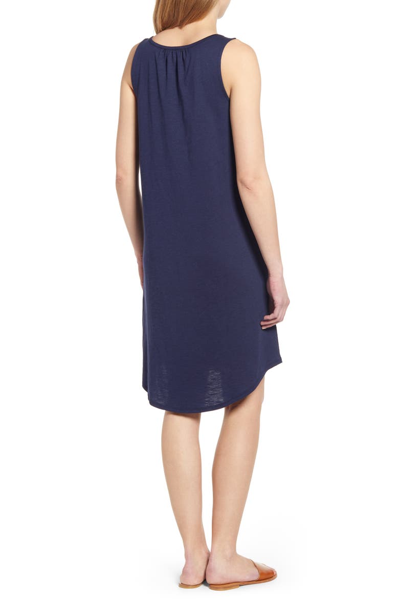 Shirttail Hem Tank Dress, Alternate, color, NAVY PEACOAT