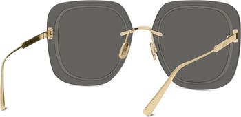 DIOR UltraDior SU 65mm Oversize Square Sunglasses | Nordstrom