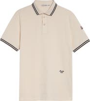 Moncler Tipped Cotton Piqué Polo