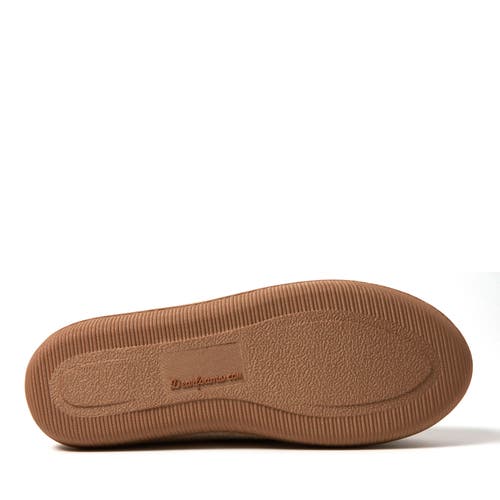 Dearfoams Hayes Soft Knit Moccasin Slipper In Oatmeal Heather