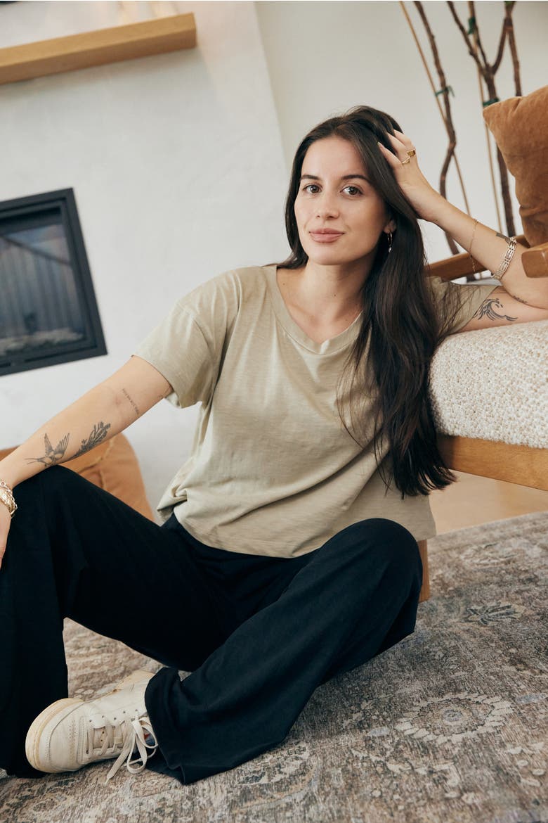 Easy Crop Tee, Alternate, color, Turmeric