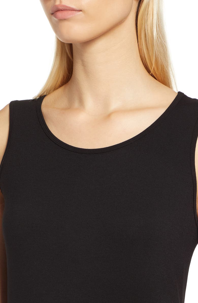 Ming Wang Sleeveless Jersey Midi Dress, Alternate, color,