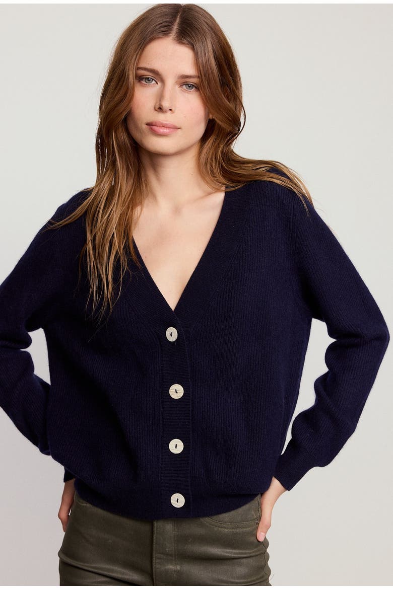 The Cashmere V-Neck Sweater, Alternate, color, Navy