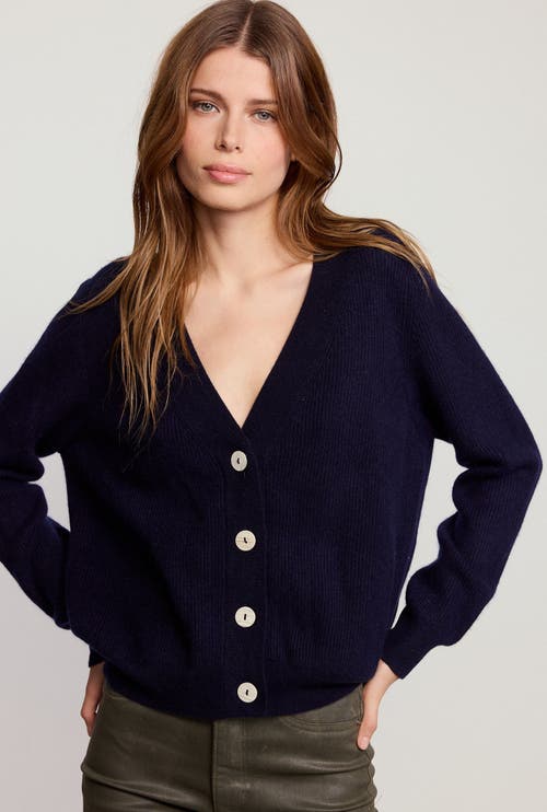 The Shirt By Rochelle Behrens The Cashmere V-neck Sweater In Blue