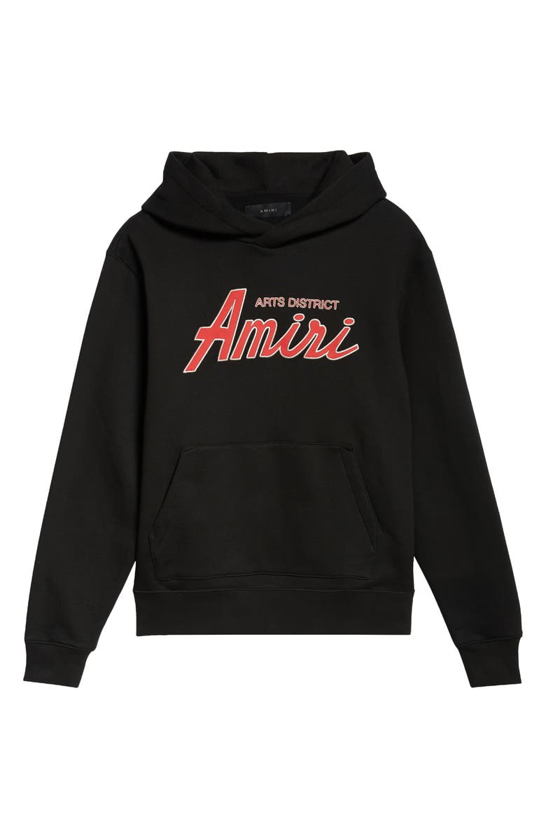 AMIRI City Logo Graphic Hoodie, Alternate, color, Black