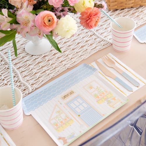 Shop Daydream Society Bunnies In The Garden Garden Shed Large Plates In Asssorted Pre-pack