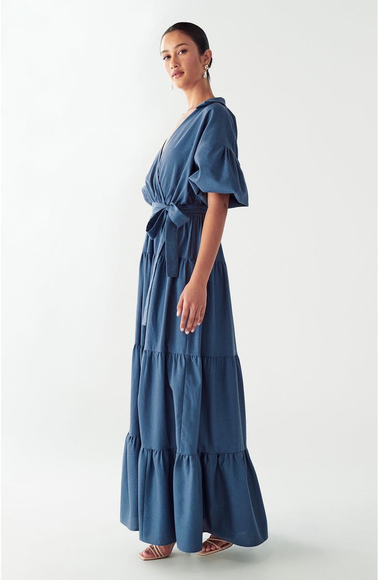 WILLA Sole Maxi Dress, Alternate, color, Petrol Blue