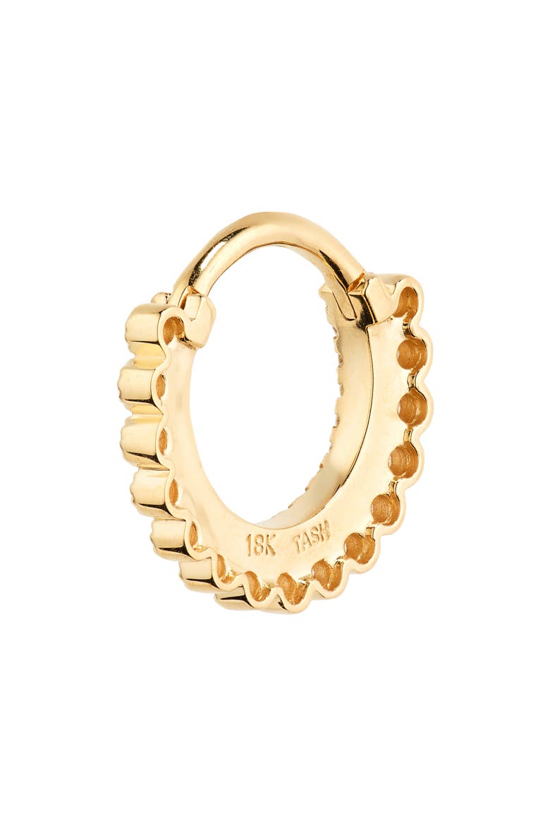 Apsara Single Diamond Hoop Earring, Alternate, color, YELLOW GOLD
