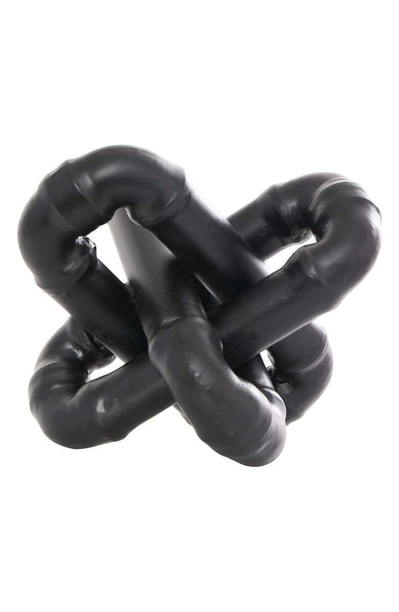 UMA Contemporary Chain Link Statue, Alternate, color, Black