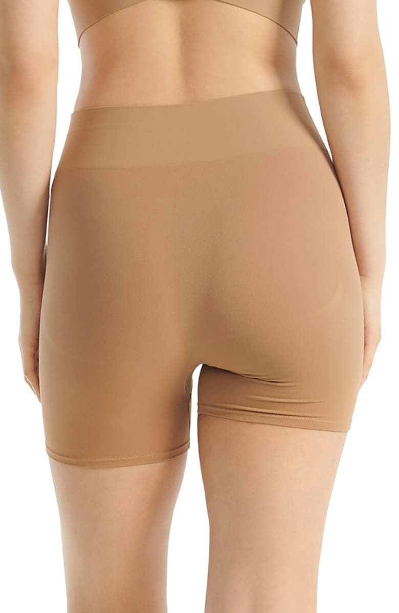 adidas Originals Smoothing High Waist Boxer Briefs, Alternate, color, Toasted Almond