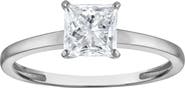 FZN 10k Gold Lab Grown Diamond Princess Cut Solitaire Ring