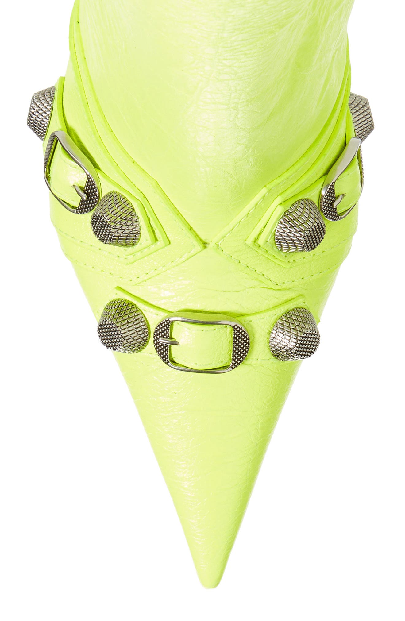 Cagole Knee High Boot, Alternate, color, FLUO YELLOW/ AGE NIKEL