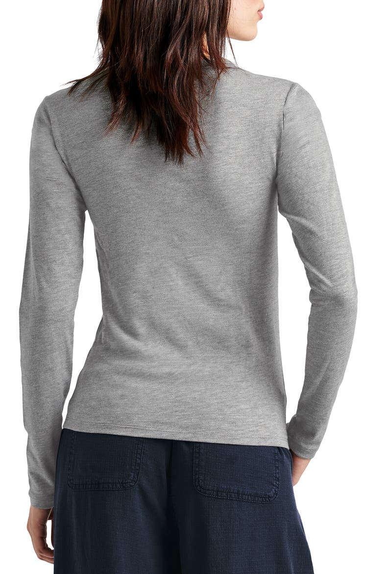 Eva Slub Top, Alternate, color, HEATHER GREY