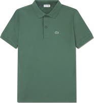 Lacoste Kids' Solid Cotton Piqué Polo