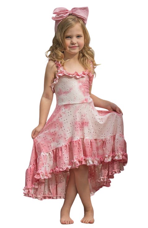 Girls Cool-Girl Summer Tie-Dye Hi-Lo Ruffle Dress (Toddler, Little Kid & Big Kid)