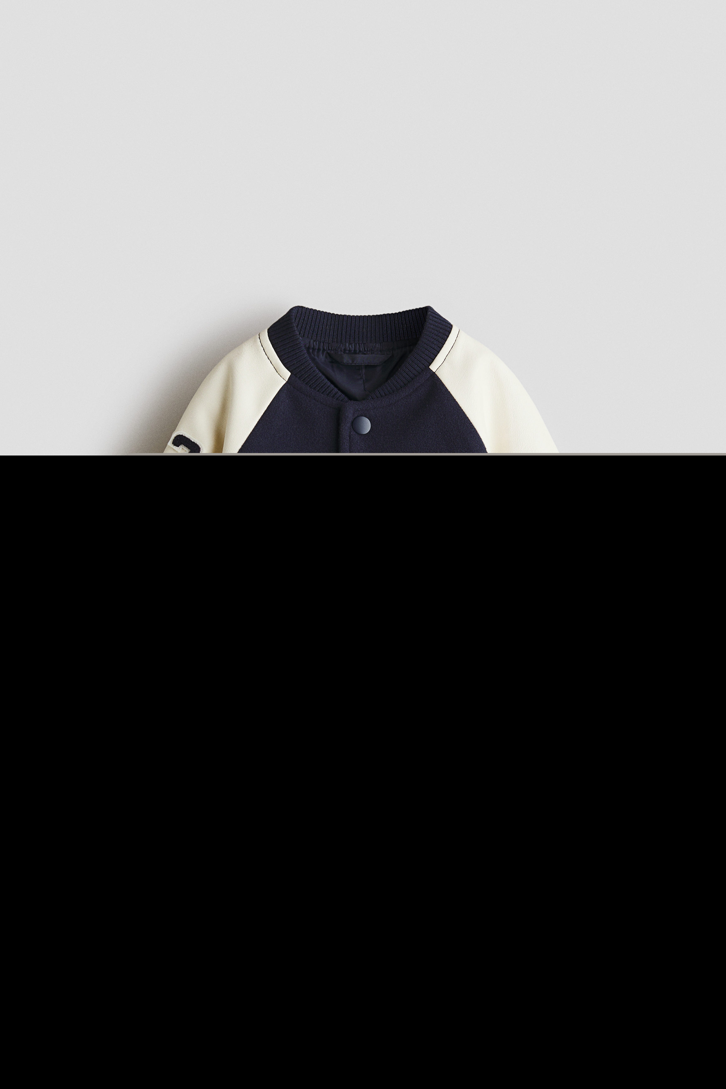 H&M Baseball Jacket, Alternate, color, Navy Blue/New York City