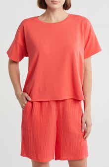 Eileen Fisher Short Sleeve Boxy T-Shirt