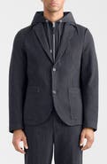 Mackage Wells Pinstripe Jacket with Removable Hooded Bib