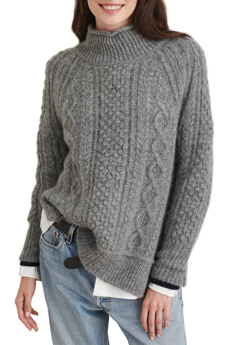 Alex Mill Kamil Cable Sweater, Main, color, 