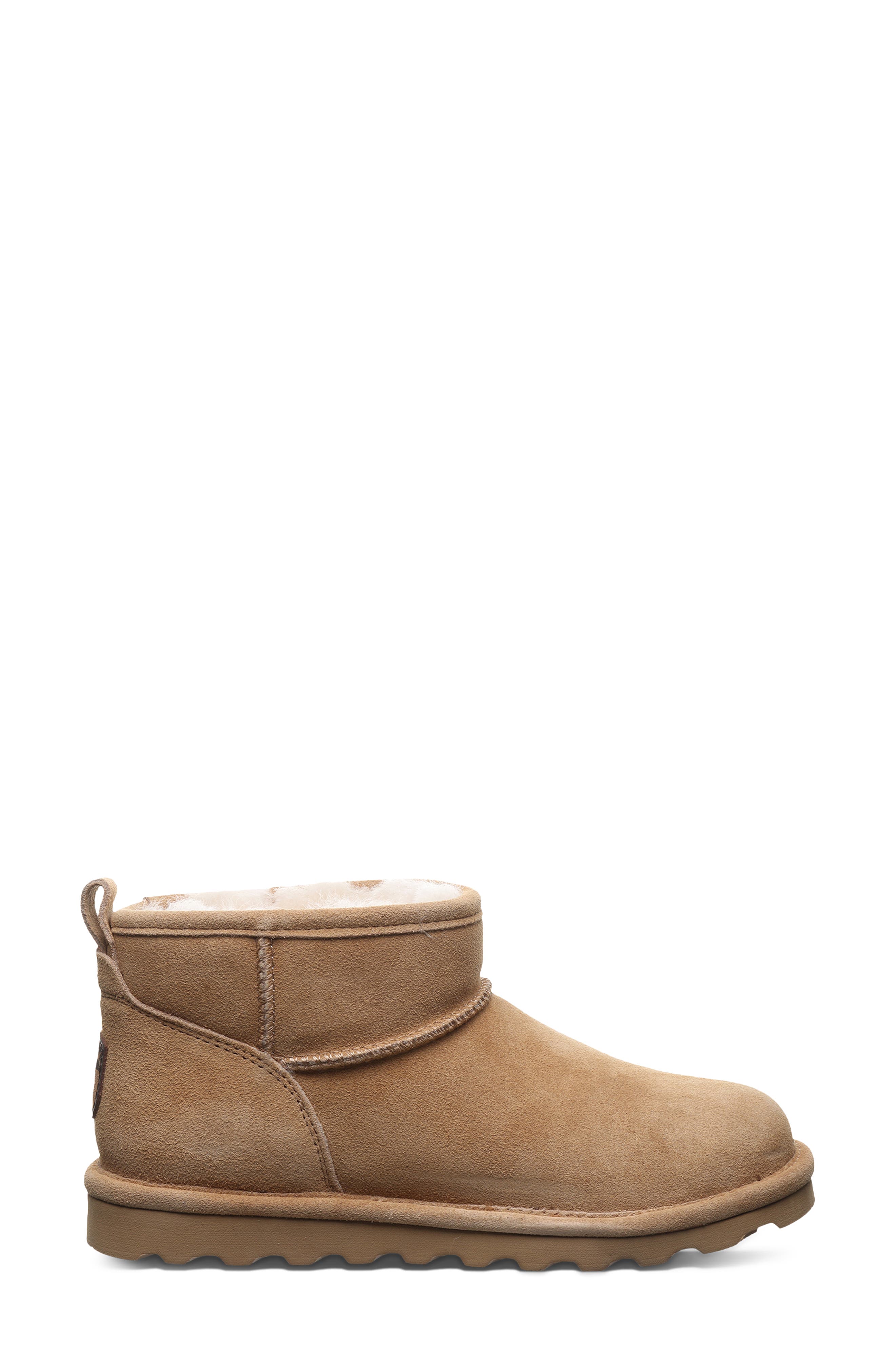 Shorty Genuine Shearling Lined Bootie, Alternate, color, ICED COFFEE