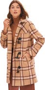 Jessica London Hooded Toggle Wool Coat