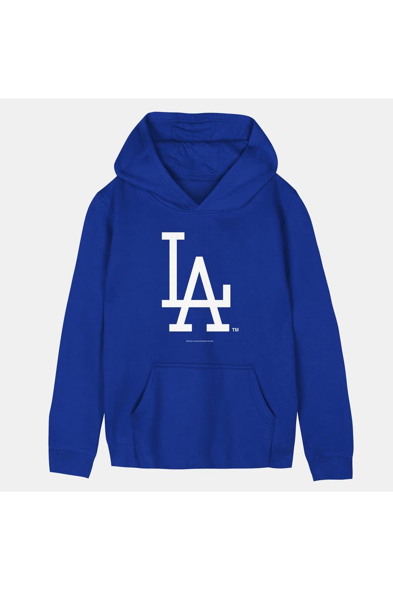 Toddler Mitchell & Ness  Royal Los Angeles Dodgers Retro Logo Hoodie, Main, color, Royal