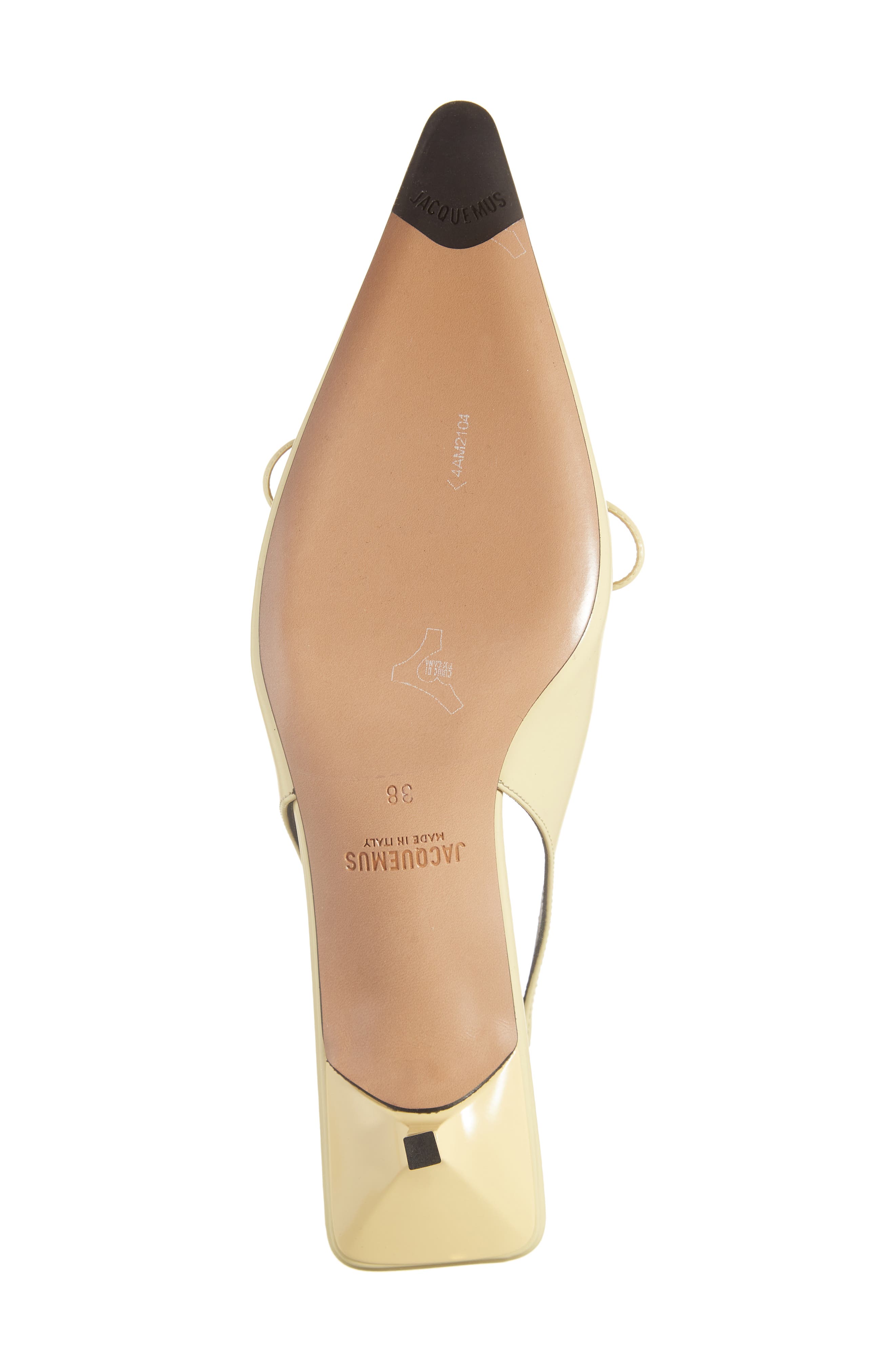 Jacquemus Cubisto Kitten Heel Slingback Pump, Alternate, color, 