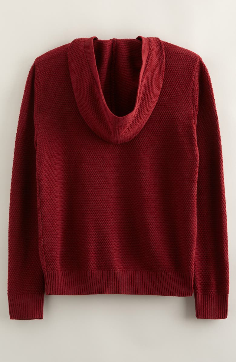 Nordstrom Kids' Hooded Henley Sweater, Alternate, color, Red Grape