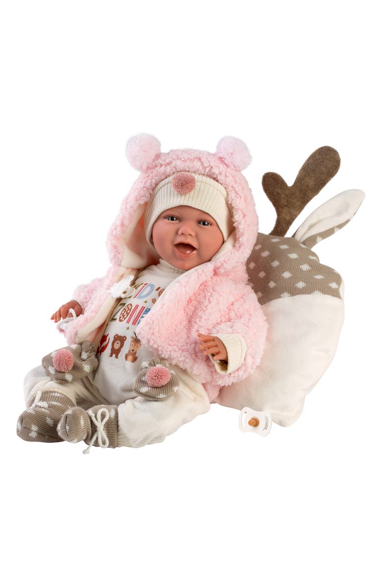 Llorens Kassidy 16.5-Inch Articulated Newborn Baby Doll, Main, color,