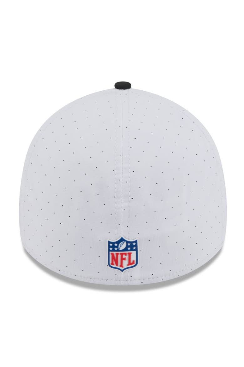 Men's New Era  White/Black Cincinnati Bengals 2025 NFL Training Camp 39THIRTY Flex Hat, Alternate, color, White