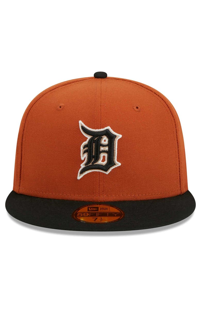 New Era Men's New Era Orange/Black Detroit Tigers 59FIFTY Fitted Hat, Alternate, color, 