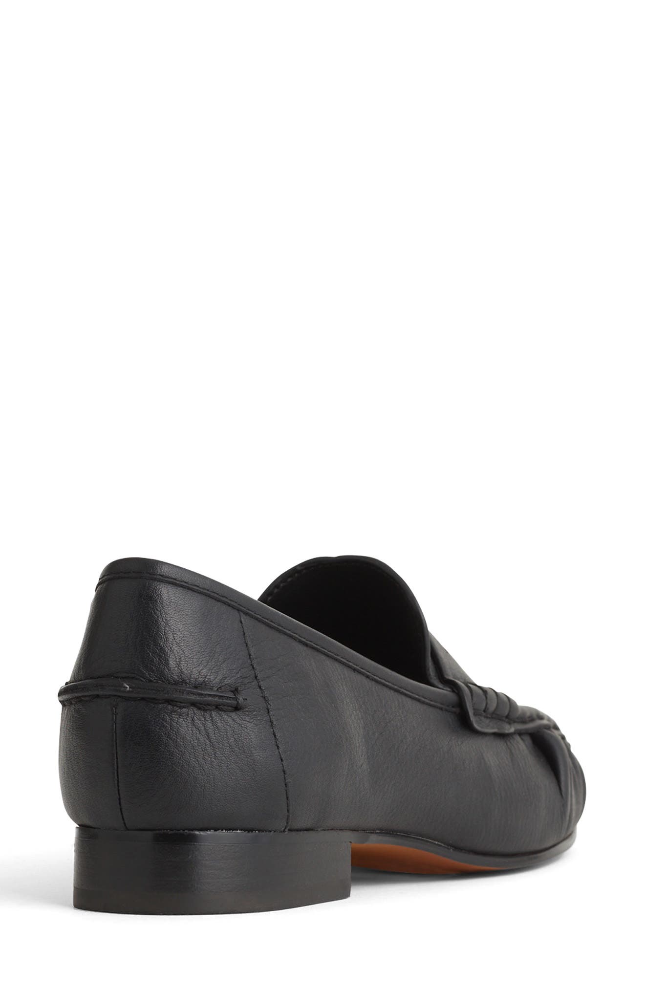 The Ashley Ruched Loafer, Alternate, color, TRUE BLACK