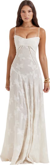 Seren Blush Lace-Up Back Gown