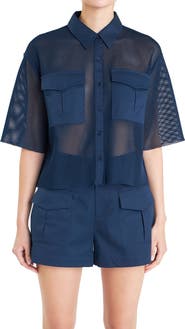 Endless Rose Pocket Mesh Shirt