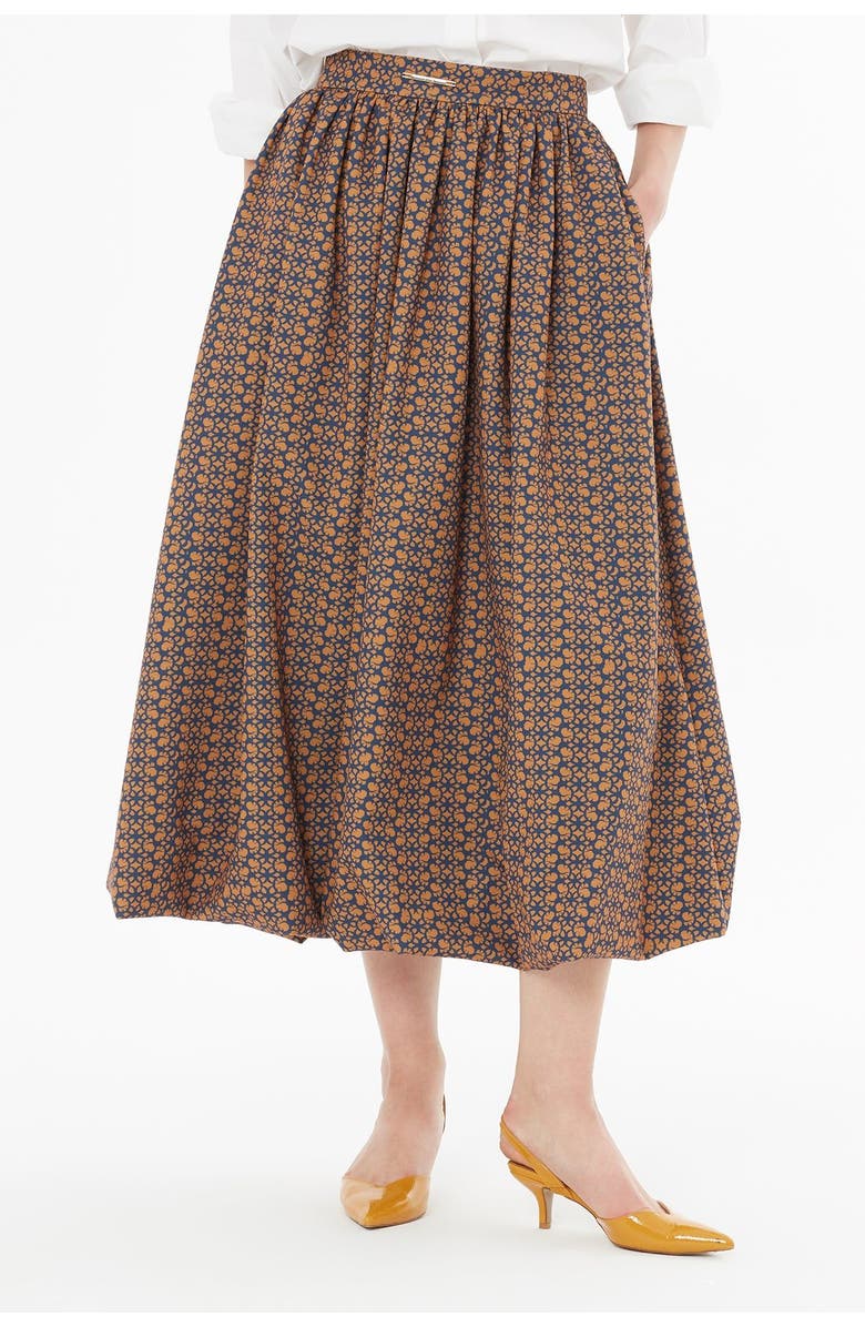Gizia Balloon Skirt with Logo Pattern, Alternate, color, Multicolor