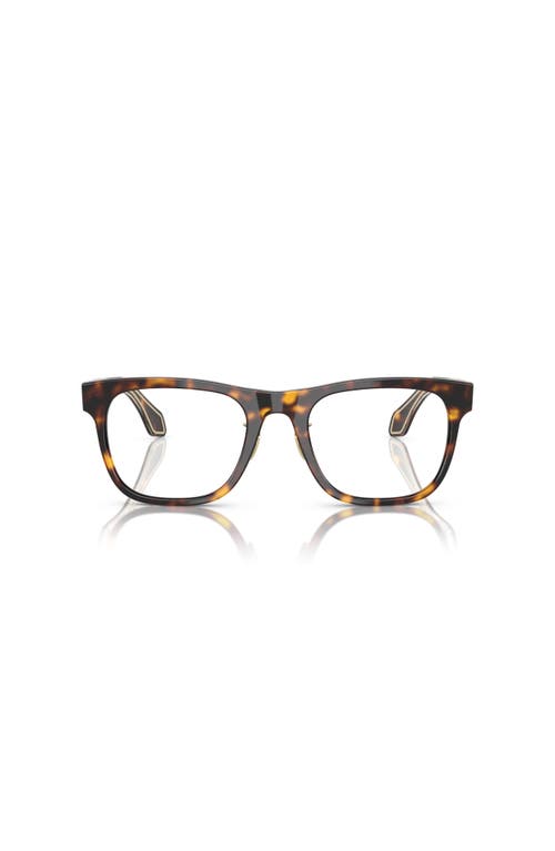 Giorgio Armani 53mm Square Optical Glasses In Brown
