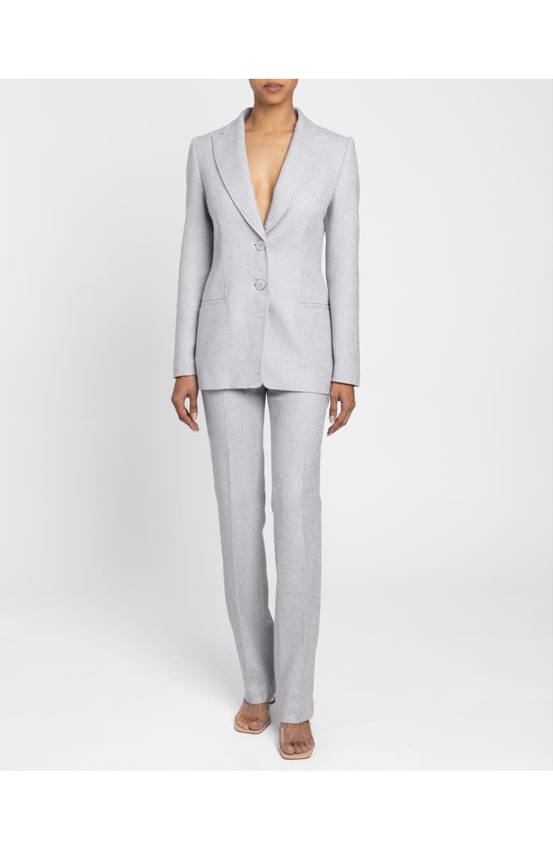 Santorelli Amara Straight Leg Pant in Soft Boucle, Alternate, color, Ash