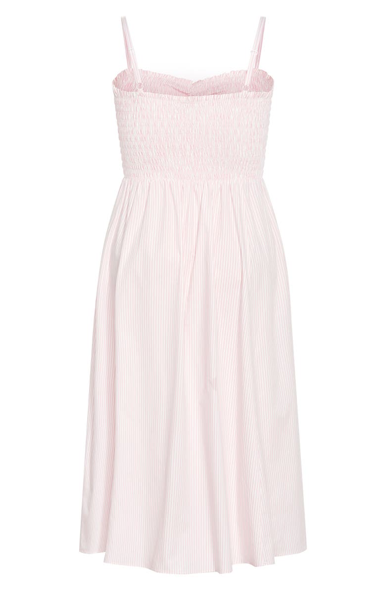 City Chic Vacation Stripe Sleeveless Maxi Dress, Alternate, color, Pink Stripe