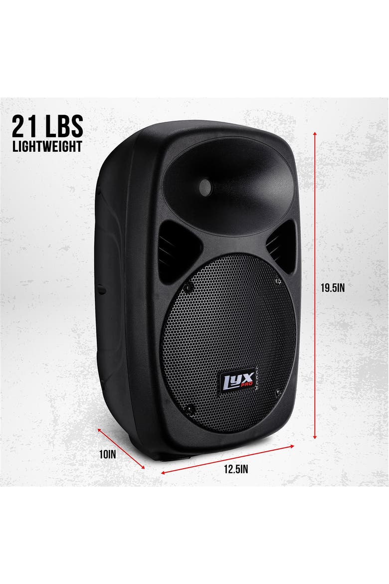 Portable PA Speaker Powered, PA System with Equalizer SD Slot & Built-in Bluetooth, Alternate, color, Black