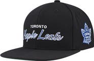 Mitchell & Ness Men's Mitchell & Ness Black Toronto Maple Leafs Core Team Script 2.0 Snapback Hat