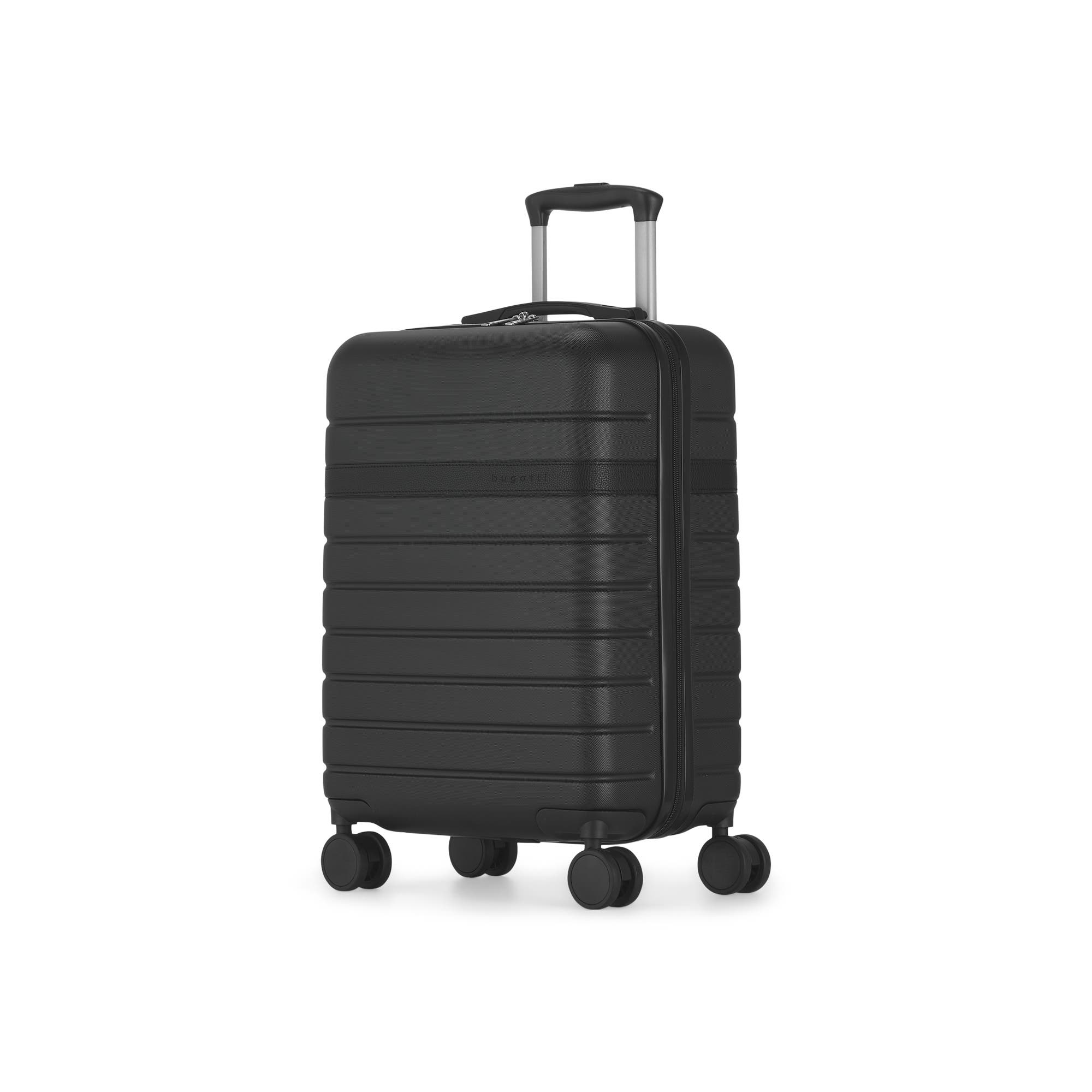 bugatti Lisbon Hardside Carry-on Luggage with Double Wheels, Alternate, color, 