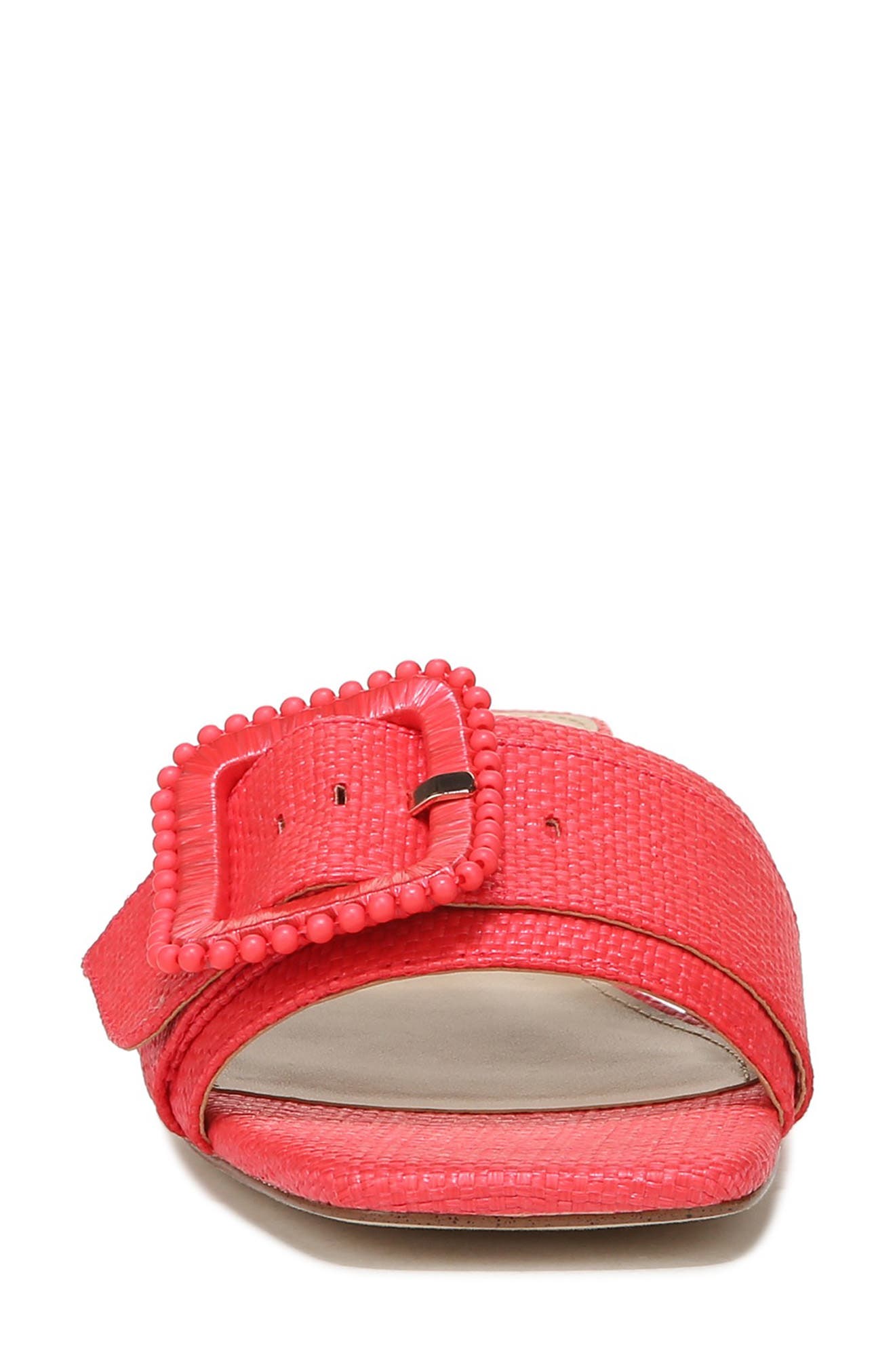Deacon Raffia Sandal, Alternate, color, BAROS PINK