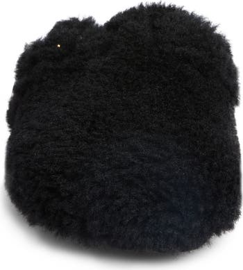 Boston Big Buckle Genuine Shearling Clog