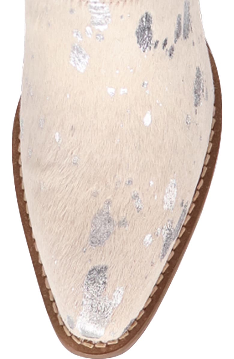 Dingo Cash Cow Genuine Calf Hair Mule, Alternate, color, Silver