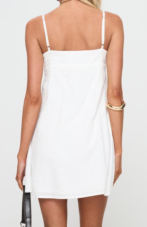 PRINCESS POLLY PRINCESS POLLY LUNYA LACE TRIM RECYCLED COTTON MINIDRESS