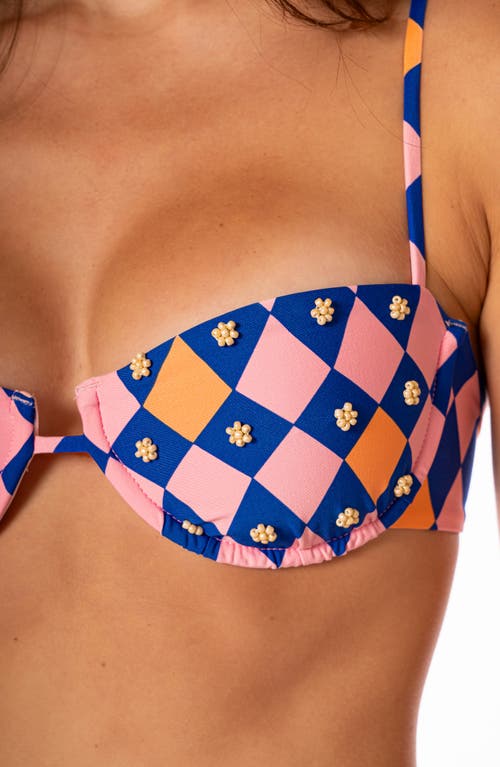 Maaji Like A Diamond Amatista Reversible Underwire Bikini Top In Multi