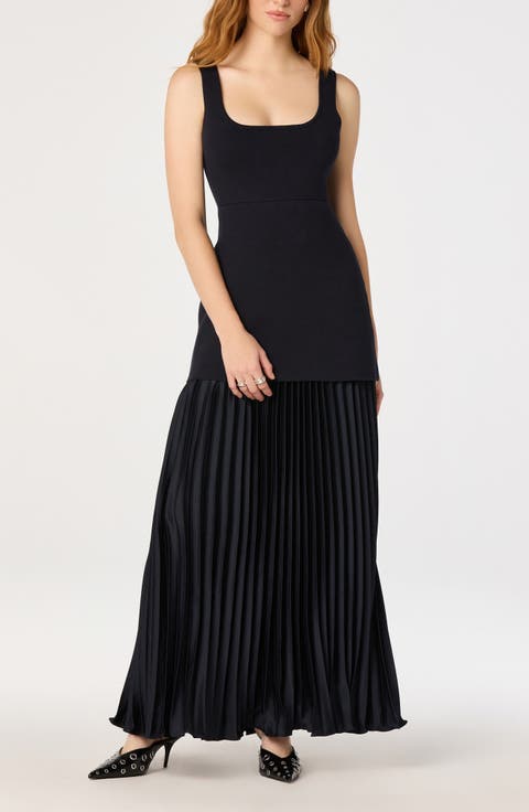 Adison Pleated Maxi Dress