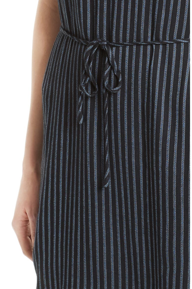 Bonnie Print Tie Waist Dress, Alternate, color, CAVIAR/ PROVENCE