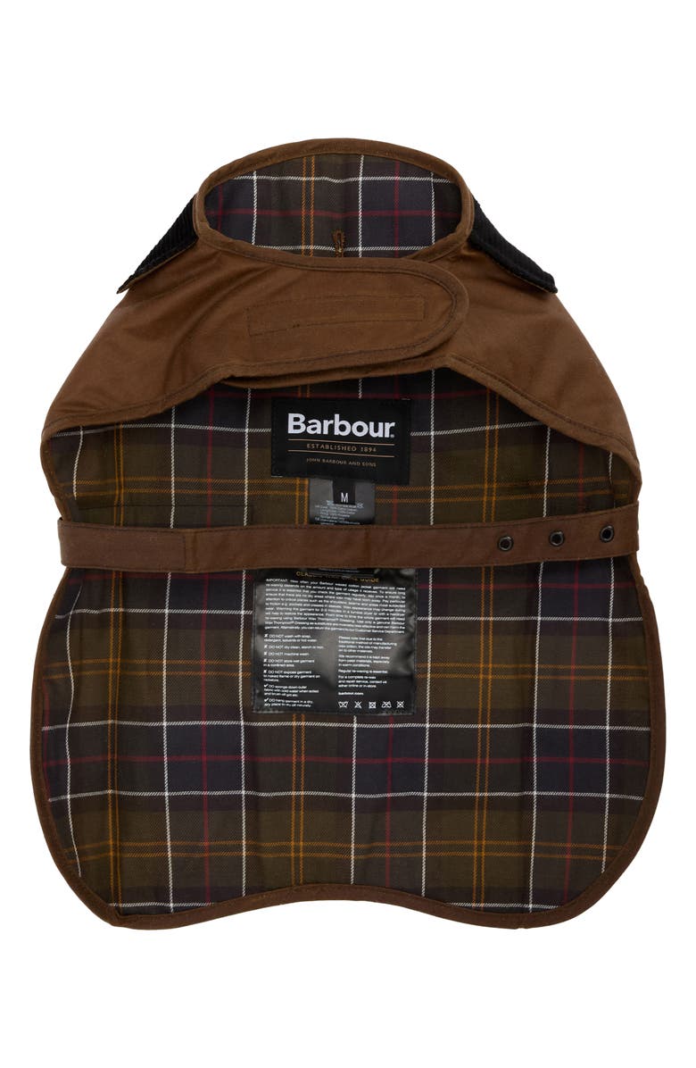 Barbour Waxed Cotton Dog Coat, Alternate, color, Tan